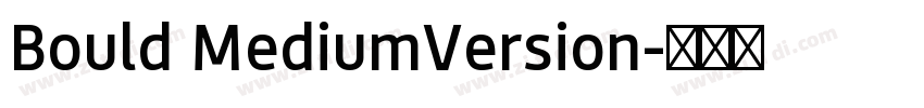 Bould MediumVersion字体转换